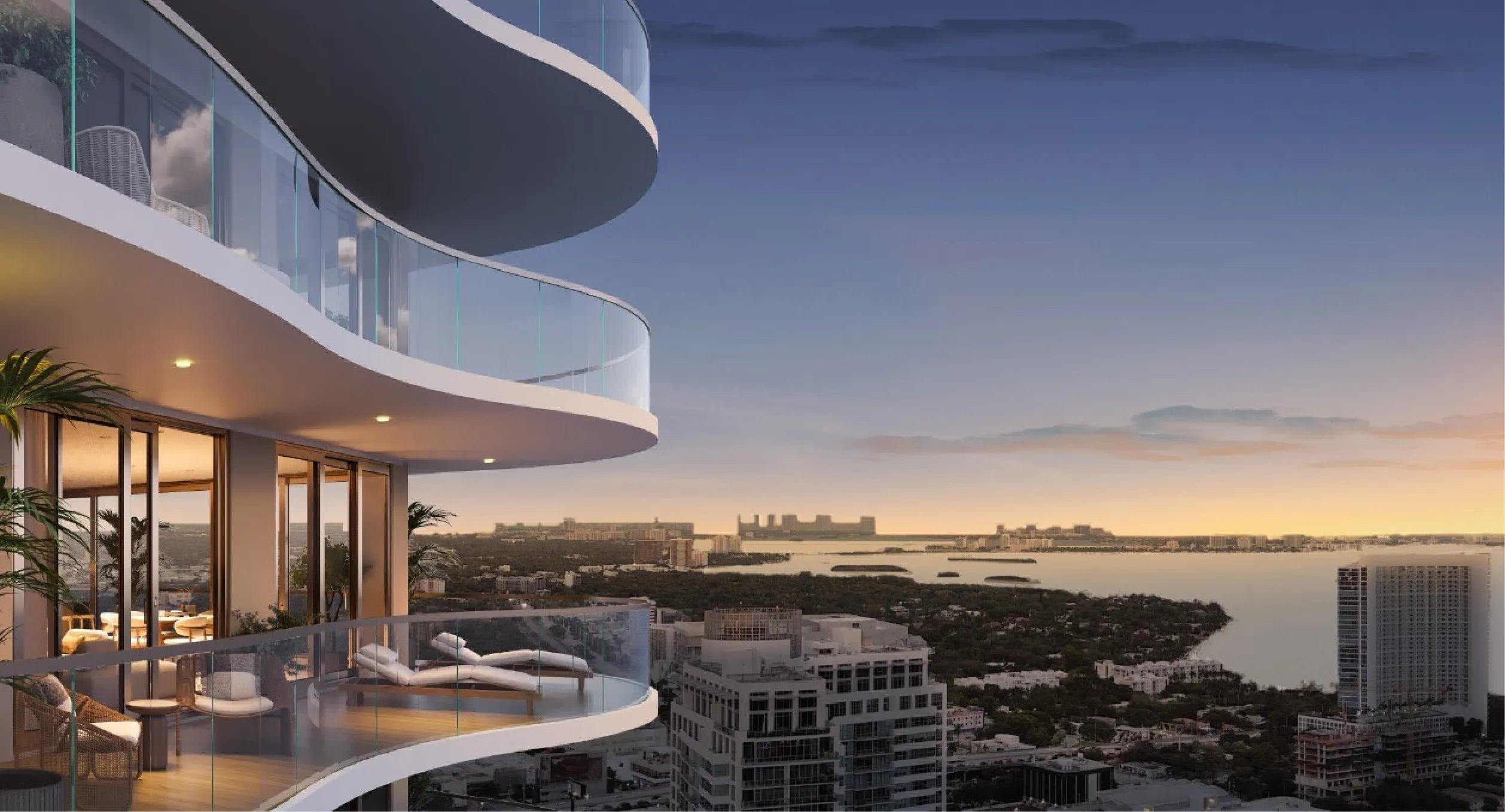 Luxury residential tower in Miami